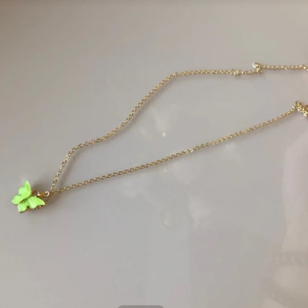 Handmade butterfly necklace or anklet